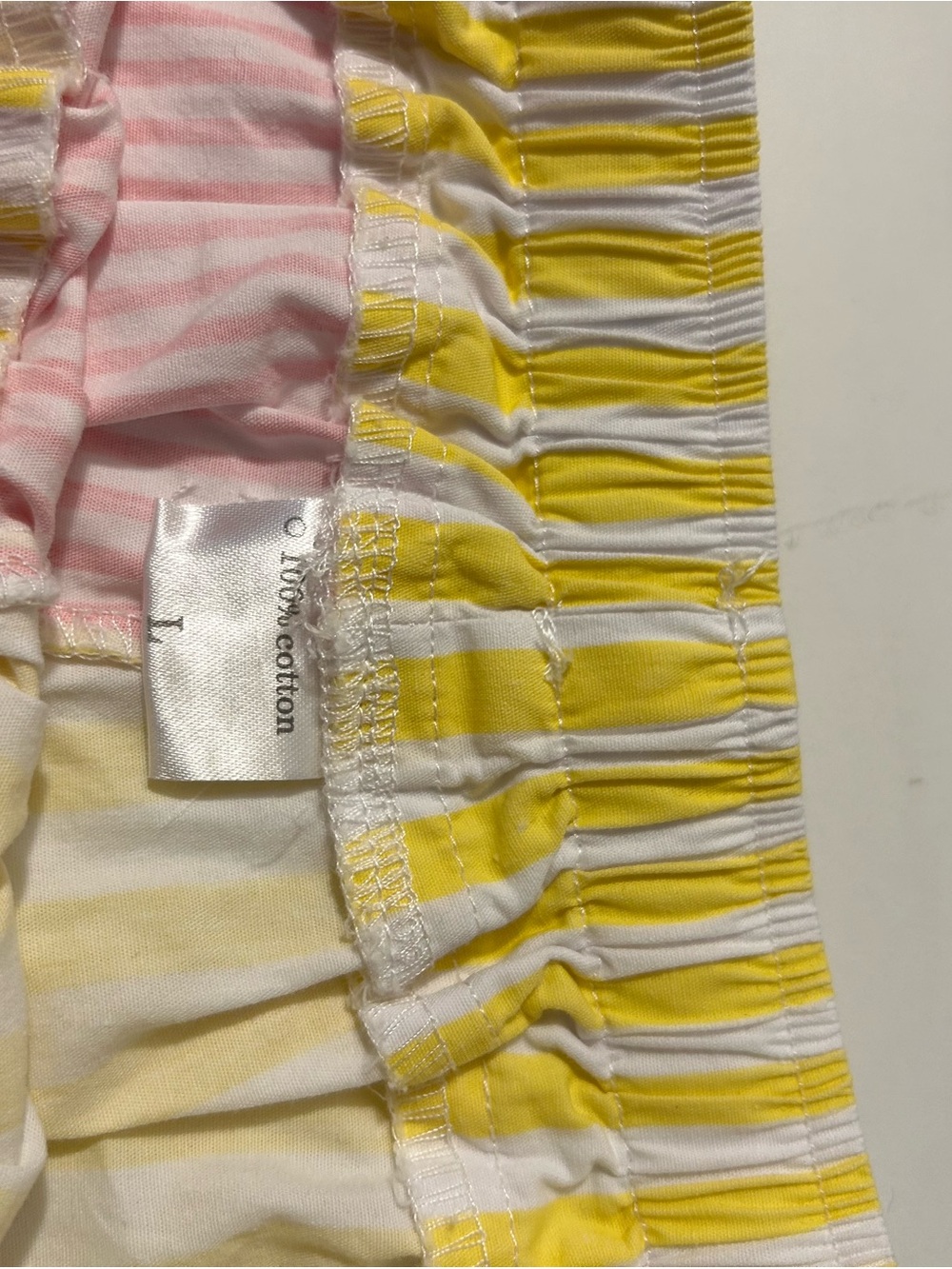 Boutique Women’s Pink & Yellow Striped Button-Down Short Set - Picture 3 of 8